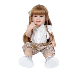 VENUS MIA - Muñeca - muñeca renacida - bebé apaciguado - niña rubia - 55centímeters