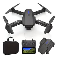 GENERICO - Drone E88 Pro - Doble Camara HD - Shooting con Estuche y Repuesto