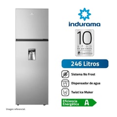 INDURAMA - REFRIGERADORA 246L RI-389D NO FROST CROMA