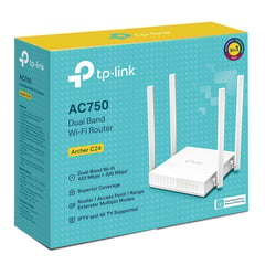 TP LINK - Router Archer C24 AC750 Wi-Fi de doble banda