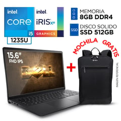 Laptop Intel Core i5 1235U 8GB 512GB INSPIRON 15 12° Gen 15.6 FULL HD IPS + MOCHILA GRATIS