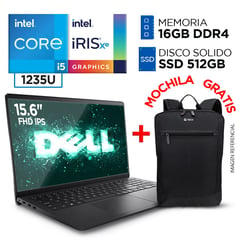 DELL - Laptop Intel Core i5 1235U 16GB 512GB INSPIRON 15 12° Gen 15.6 FULL HD IPS + MOCHILA GRATIS
