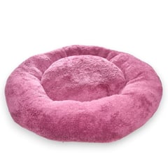 MD - Cama Para Perros y Gatos Donut Palo Rosa Talla XL -