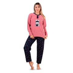 GENERICO - Pijama Micro Polar Rosado Muj