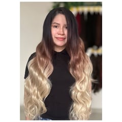 GENERICO - PELUCA LACEFRONT MOVIBLE BALAYAGE- FIBRA MIXTA