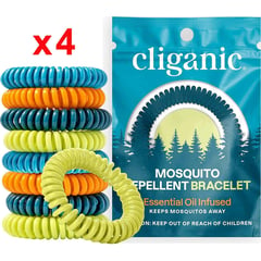 SIGNATURE - Pulsera Repelente Anti Mosquitos - Cliganic x4 Unidades