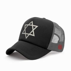 GENERICO - GORRA TRUCKER PERSONALIZADA MOTIVO ESTRELLA DE DAVID RELIGIOSO 04