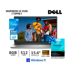 Laptop Inspiron 3000 15-3520 Ci5-1235U 8Gb Ram/ 512Gb SSD/ 15.6” FHD/ W11 H/ TJP98 + Antivirus