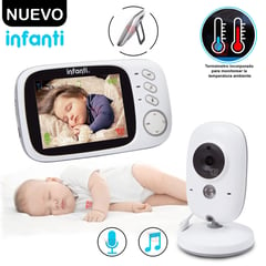 INFANTI - Video Monitor para Bebe Pantalla Color Musical Inalambrico
