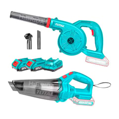 TOTAL TOOLS - SOPLADORA 20V MÁS ASPIRADORA INALÁMBRICA TOTAL 2BATERÍA - TOSLI230805