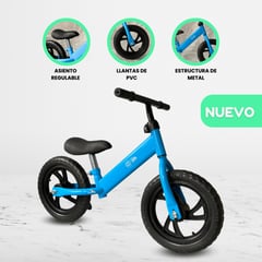 OLLIE - Bicicleta De Equilibrio Aro 12 Pvc «equilibrio» Light Blue