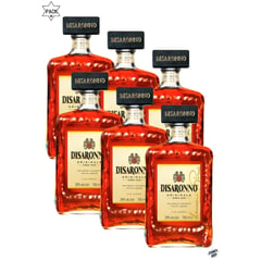 DISARONNO - PACK 6 UNIDADES AMARETTO LICOR DE ALMENDRAS 700ML