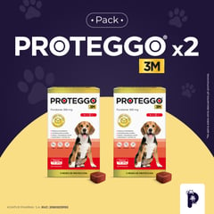 PROTEGGO - ANTIPULGAS PARA PERROS - 3 MESES (10 – 20 kg) PACK X 2