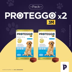 PROTEGGO - ANTIPULGAS PARA PERROS 3 MESES (>20 – 40 kg.) PACK X 2