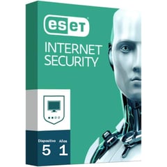 ESET NOD32 - ANTIVIRUS ESET INTERNET SECURITY 5 EQUIPOS 1 AÑO