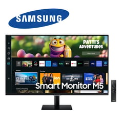 SAMSUNG - Monitor Inteligente M5 de 32 LS32CM502ELXPE FHD Apps Wifi BT