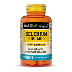 MASON NATURAL - Selenio 200 Mcg Antioxidante y Producción ADN USA 60 tabletas