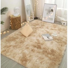 GENERICO - Alfombra Peludita Livianas 50 X 150 Cm Tie dye Beige