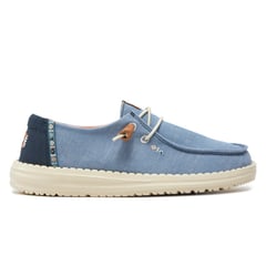 HEYDUDE - Mocasines Hey Dude Wendy Chambray Boho Mujer