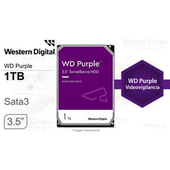 WD - DISCO DURO 35 1TB PURPLE 64MB Vigilancia