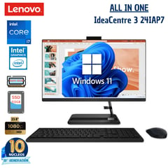 LENOVO - All In One Ideacentre3 Core I7, 23.8"Fhd, Ram 16Gb, Ssd 512Gb, Windows 11