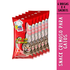 KUSICAT - KUSICAT. Puré cremoso para gatos. Six Pack Atún con camarón