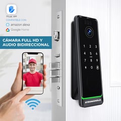 STRONGHOLD - Cerradura Digital Automática con Cámara y WiFi Integrado LUX