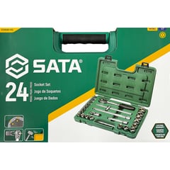 SATA - JUEGO 24 PIEZAS DADOS EN JGO MM 1/2" 9-32MM ST09060-6SJ