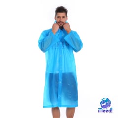 GENERICO - Capa impermeable con capucha protectora anti fluido