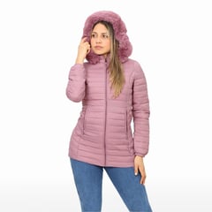 OEM - Casaca Casual Mujer Impermeable Color Lila