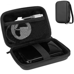 GENERICO - Funda Anti Golpes Case Disco Duro Externo 2.5 Cremallera Negro Liso