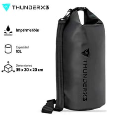 THUNDERX3 - Mochila Dry Bag 10 Impermeable 10L Resistente eSports