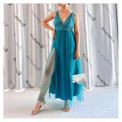 RINODERINA - Vestido de Fiesta de Mujer-Encaje-Regalo