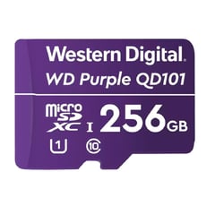 WESTER DIGITAL - Memoria micro SD 256GB WD purpura class 10 SC QD101 Cámaras