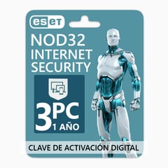 ESET - Antivirus NOD32 Internet Security 3PC 1 Año