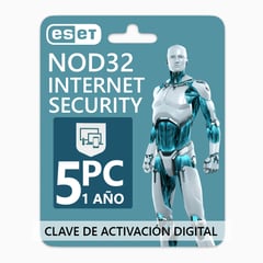 ESET - Antivirus NOD32 Internet Security 5PC 1 Año