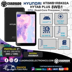 HYUNDAI - Tablet HYTAB PLUS 8WB1 Ram 3GB Almacenamient 32GB