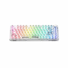 MACHENIKE - Teclado Gamer K500 F-Rgb Crystal Usb K500F-B81 White