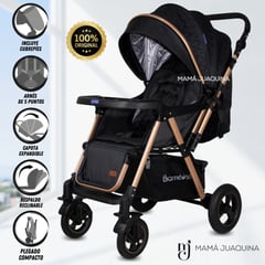 BAMBINO - Coche Cuna de Lujo «ADRIEN» Edición Limitada Black