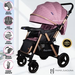 BAMBINO - Coche Cuna de Lujo «ADRIEN» Edición Limitada Pink