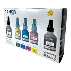 RAMKO - PACK X4 TINTA COMPATIBLE BROTHER BT-5001 + 1 NEGRO DE REGALO