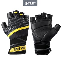 TMT - Guantes profesionales de cuero para gimnasio - Talla L