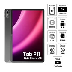 LENOVO - Tablet Tab PAD Plus 2023 128GB 6GB Ram Gris