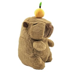 XCLUSIVE - CAPIBARA CAPYBARA CON NARANJITA KAWAII SUAVE 20CM IMPORTADO