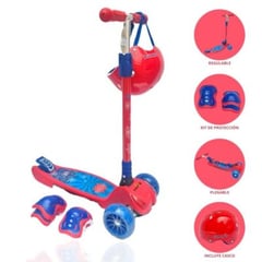 OKA - Scooter Plegable para Niños «CAR» Red