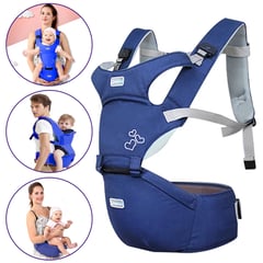 GENERICO - Canguro para Bebé Ergonómico Corazón 3 en 1 Azul