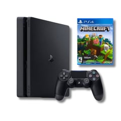 SONY - Consola Ps4 Slim 1TB Negro + Minecraft reacondicionado