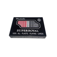 Baraja de Naipes Super Royal 100% Plastico Pack 2 Mazos