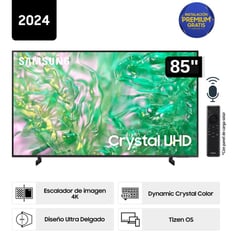 Televisor LED Smart TV 85 Crystal UHD 4K- UN85DU8000GXPE - Nuevo 2024