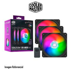 COOLER MASTER - CASE FAN SICKLEFLOW 120 ARGB 3 IN 1 MFX-B2DN-183PA-R1